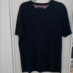 Ted Baker Men’s Black Textured Short Sleeve Tee | 5 or XL